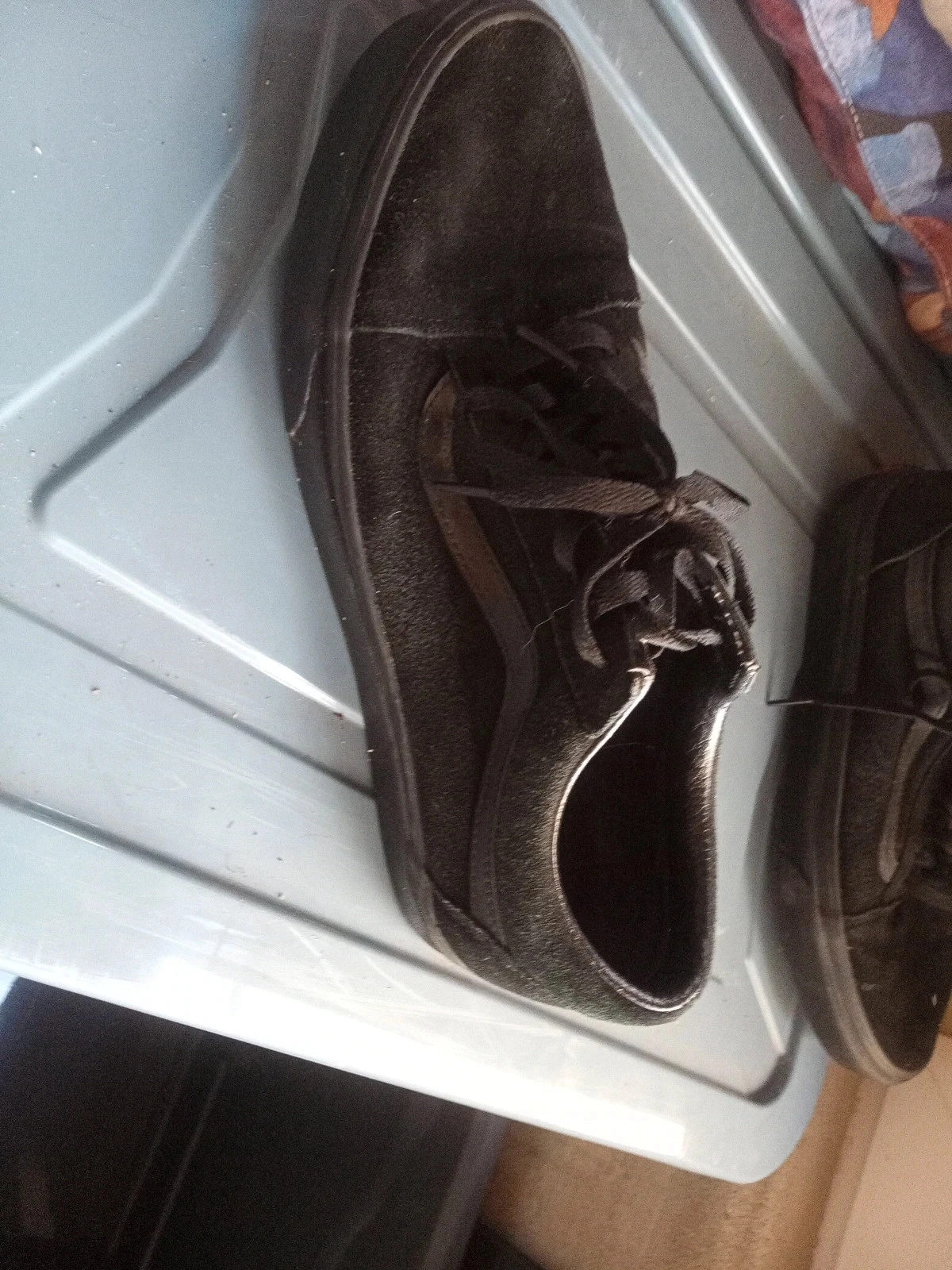 Zapatillas Vans Old Skool Suede – Todas Negras Triple Black Talla 44 – photo 11